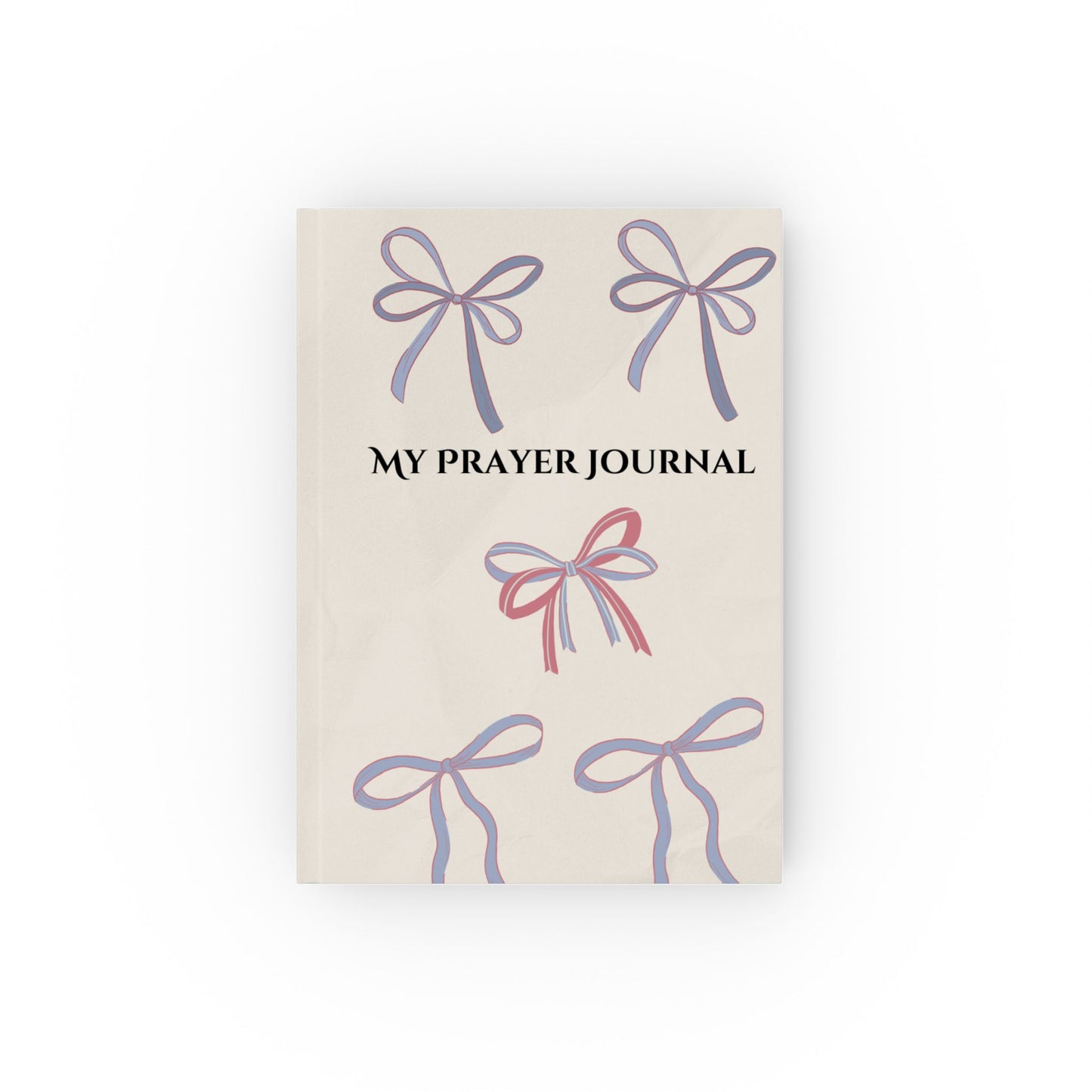 Prayer Hardback Journal with Purple Bow Design
