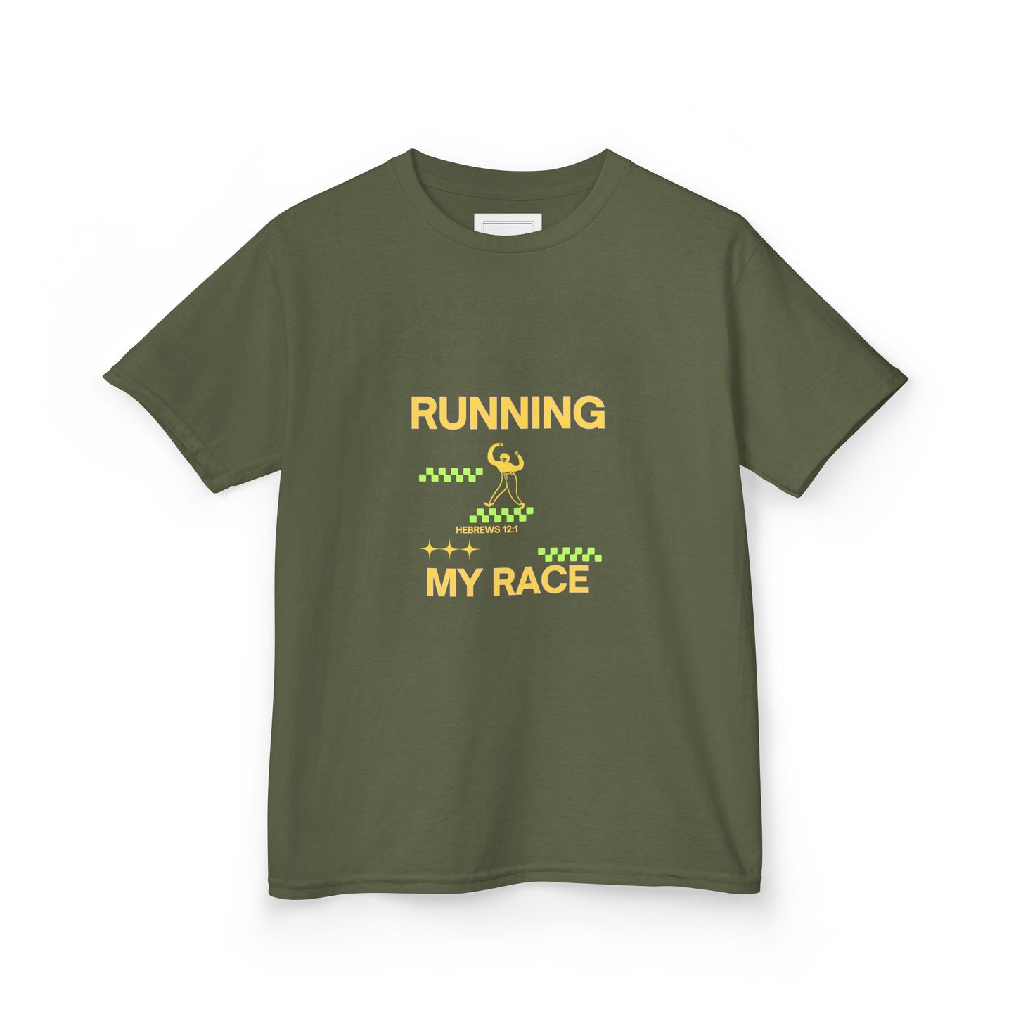 Running My Race Heavy Cotton Tee - MountZionGifts