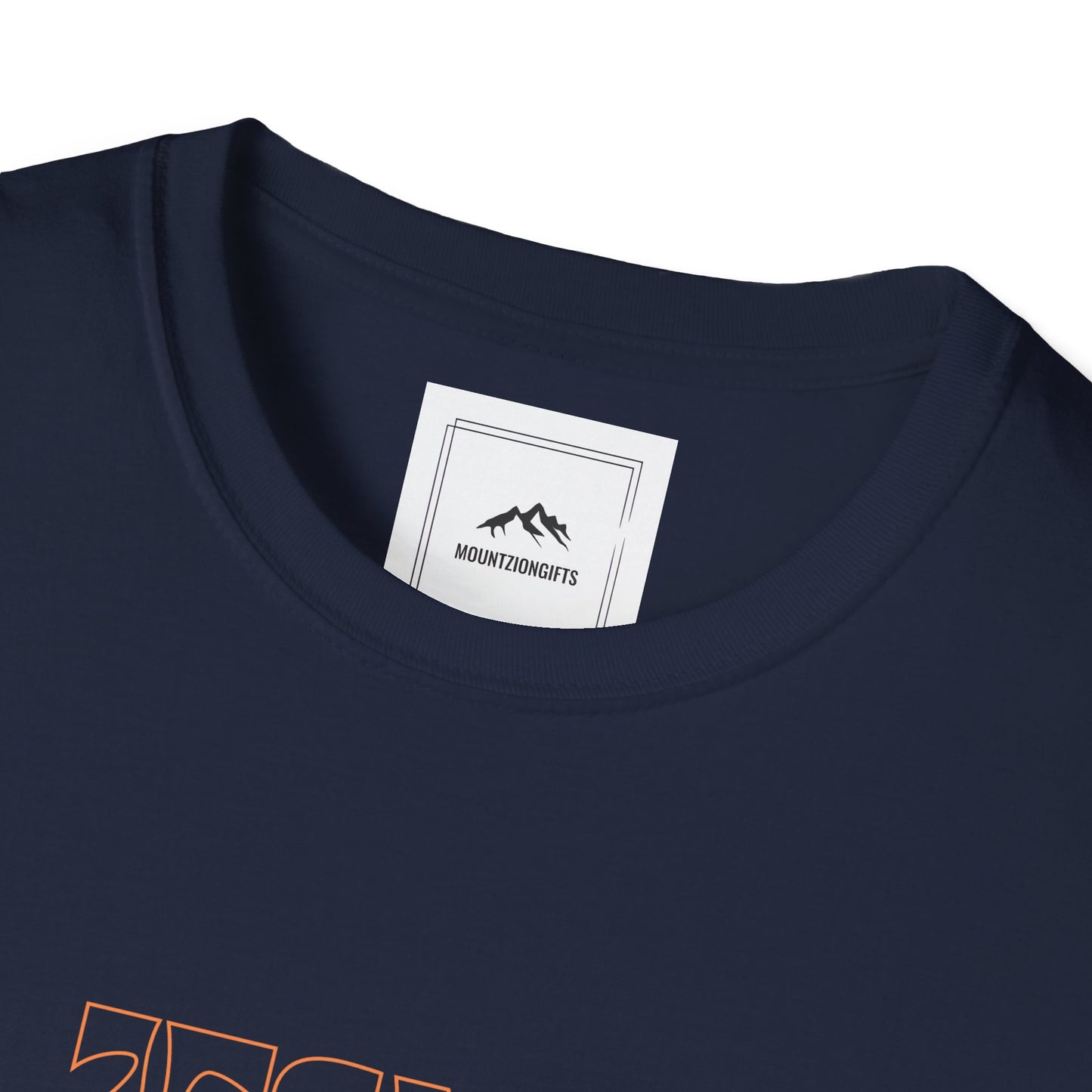 Navy Jesus Crew Neck Cotton T-Shirt - MountZionGifts