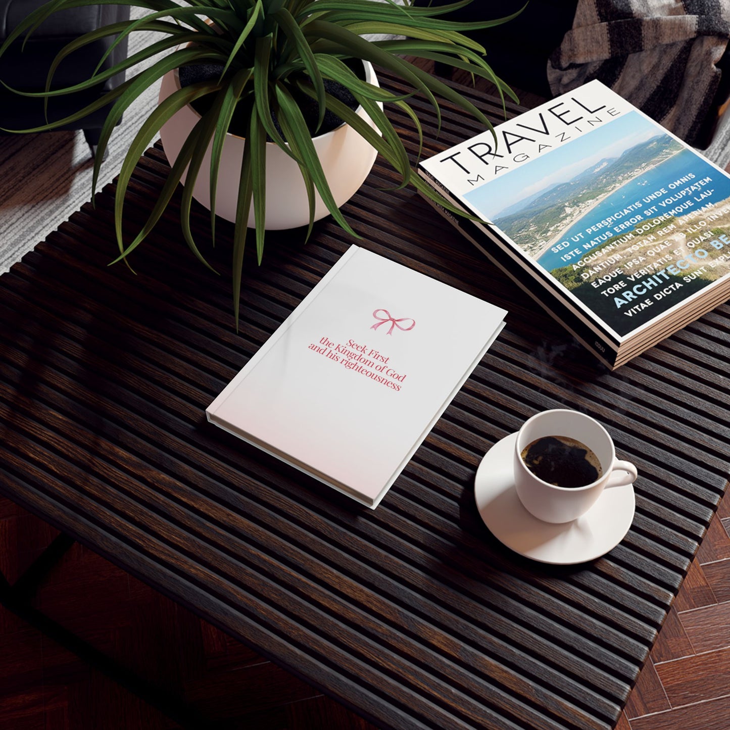 Seek First The Kingdom of God  Hard Backed Notebook