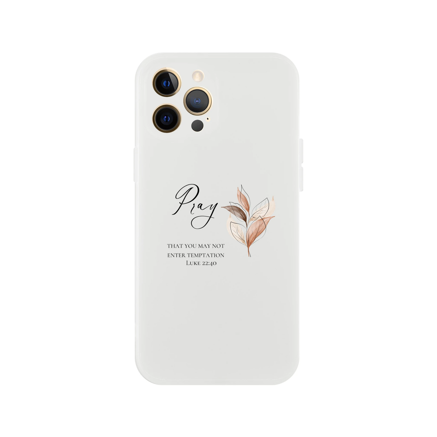 Pray Botanical iPhone Flexi Case – Clear Protective Shell with Impact Resistance - MountZionGifts