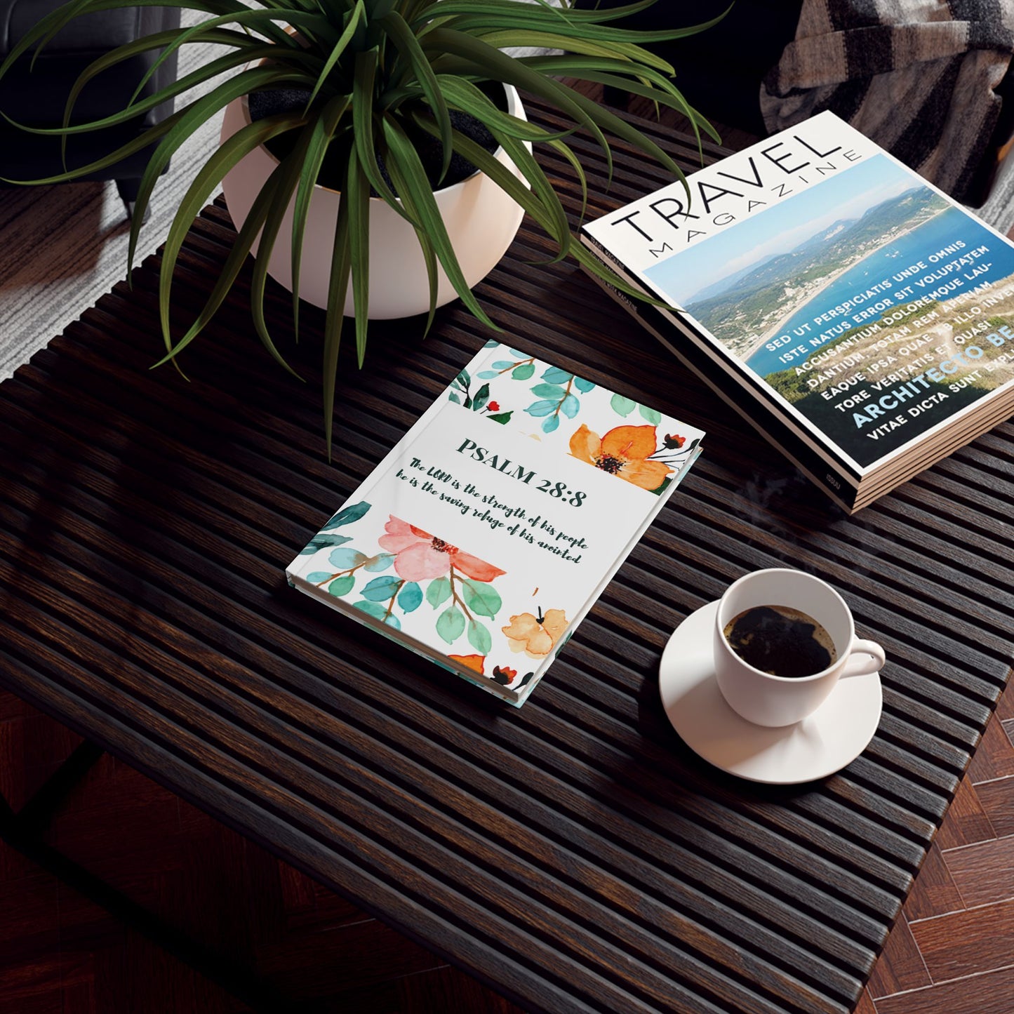 Psalm 28:8 Hard Backed Notebook