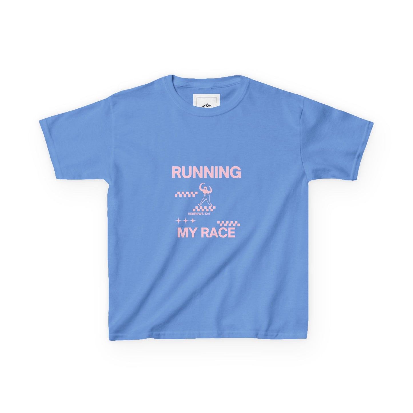 Hebrews 12:1 Running My Race Cotton Tee - MountZionGifts