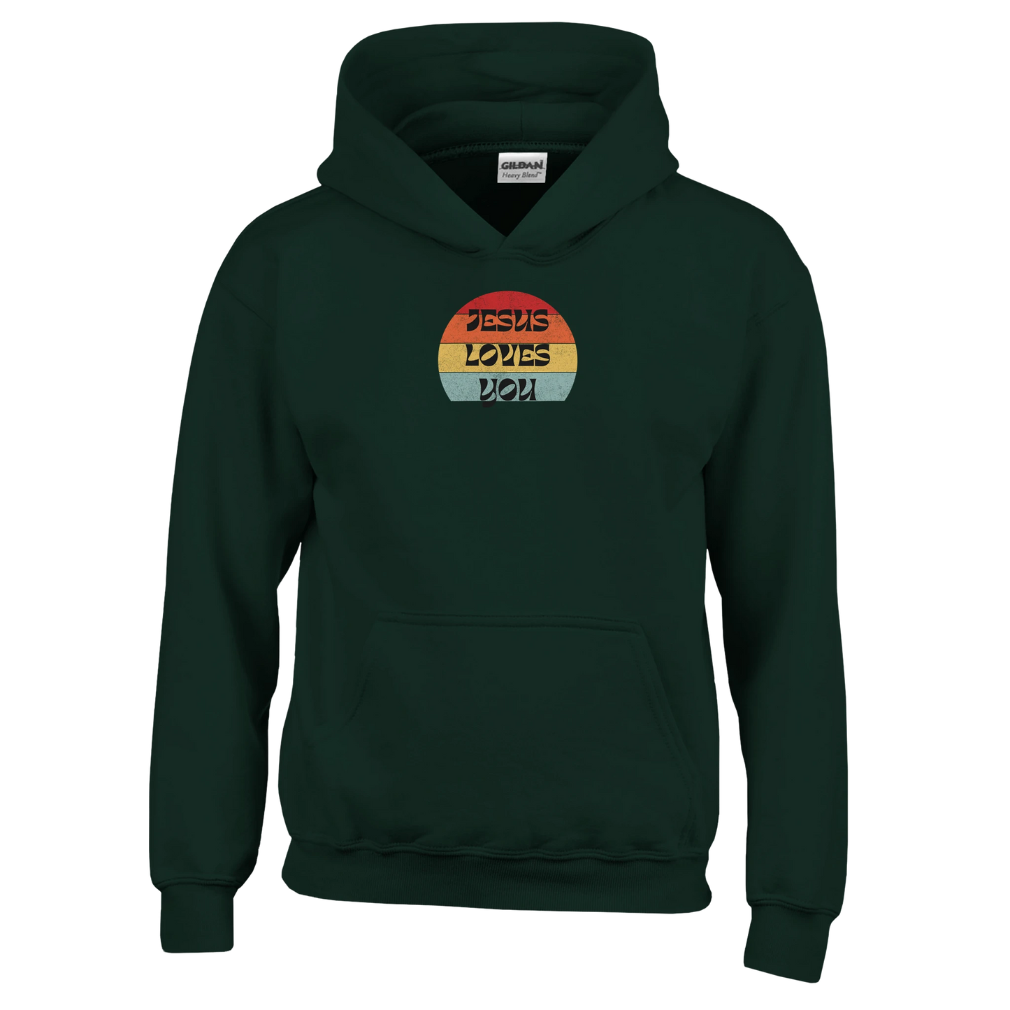 Jesus loves you Classic Kids Pullover Hoodie - MountZionGifts