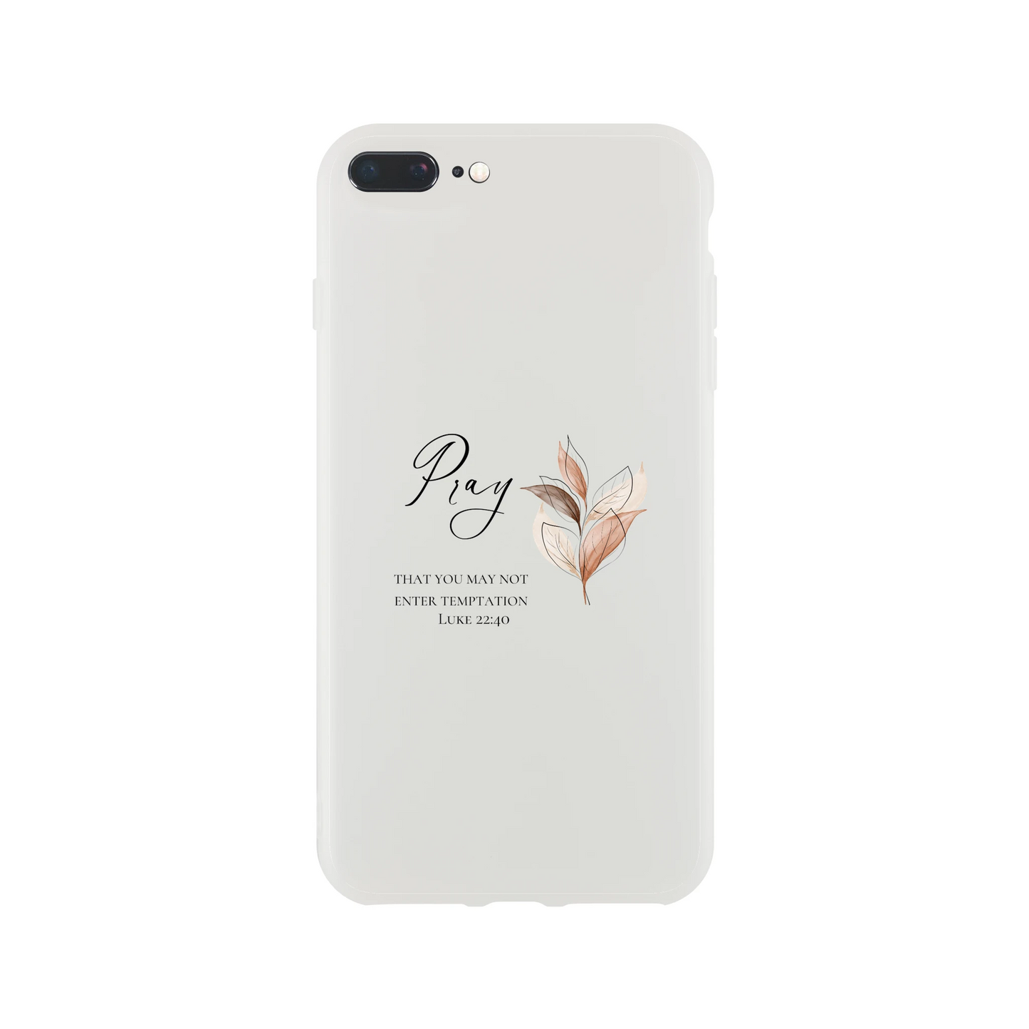 Pray Botanical iPhone Flexi Case – Clear Protective Shell with Impact Resistance - MountZionGifts