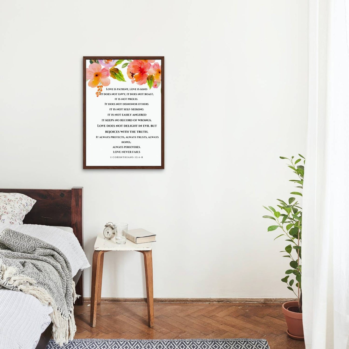 1 Corinthians 13 | Bible Verse Print | Nursery | Baptism Gift | Christian Home Decor | Scripture Printable | Wall Art | INSTANT DOWNLOAD - MountZionGifts