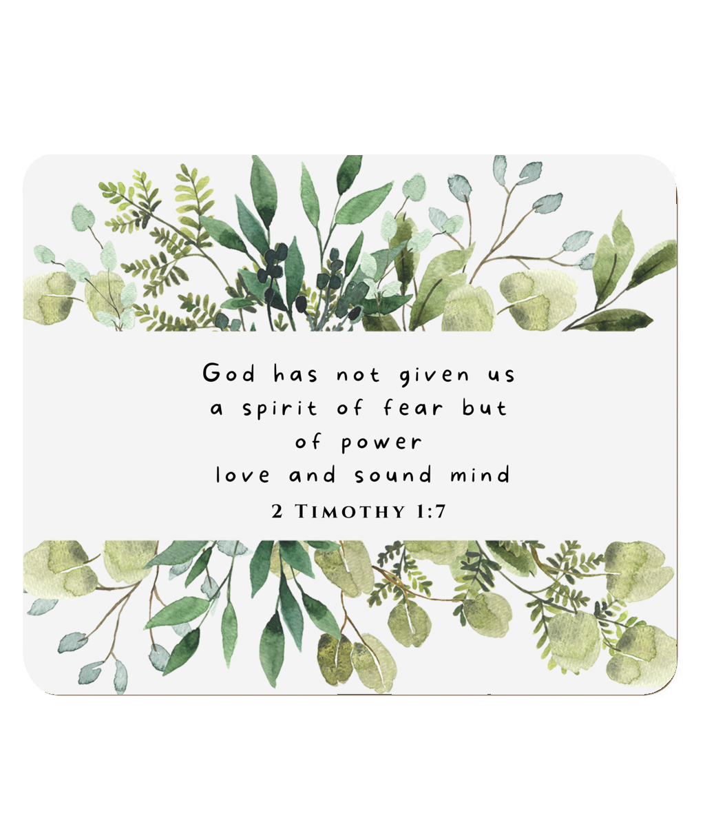 2 Timothy 1:7 Set of 4 Placemats