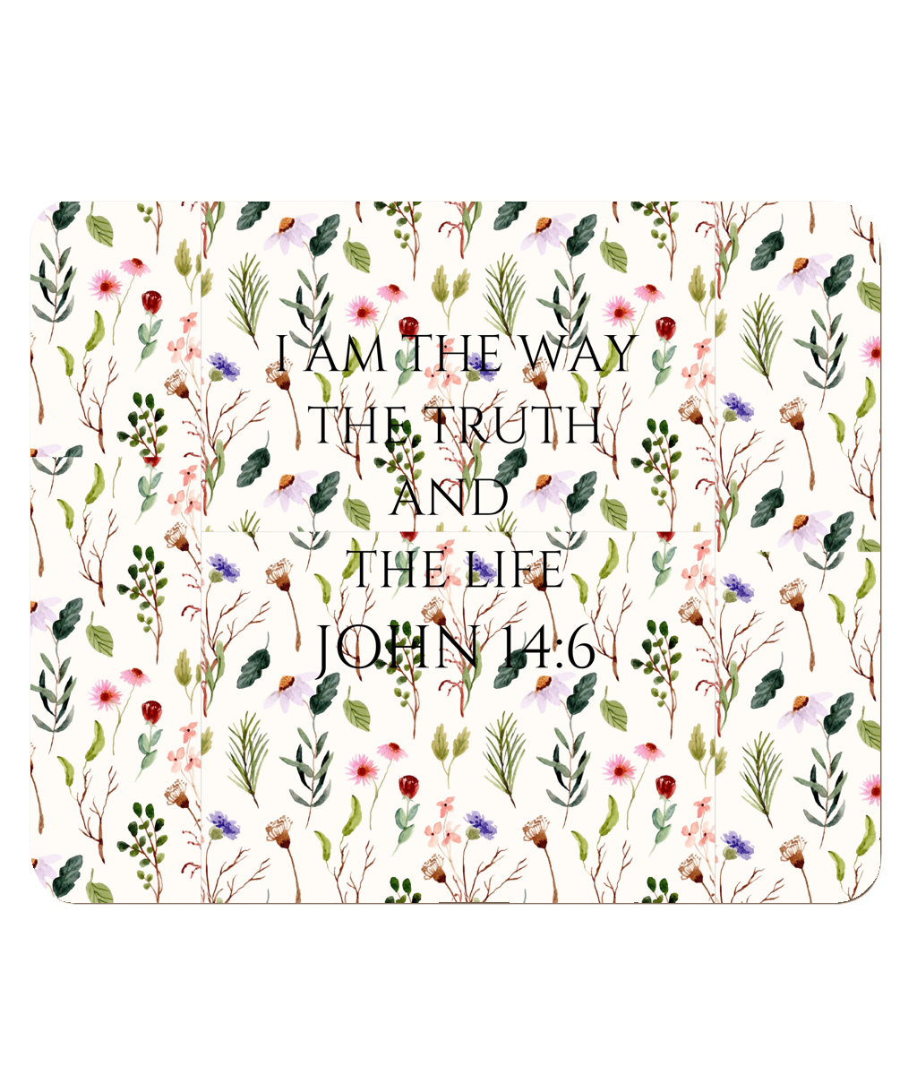 Floral Design JOHN 14 Set of 4 placemats - MountZionGifts