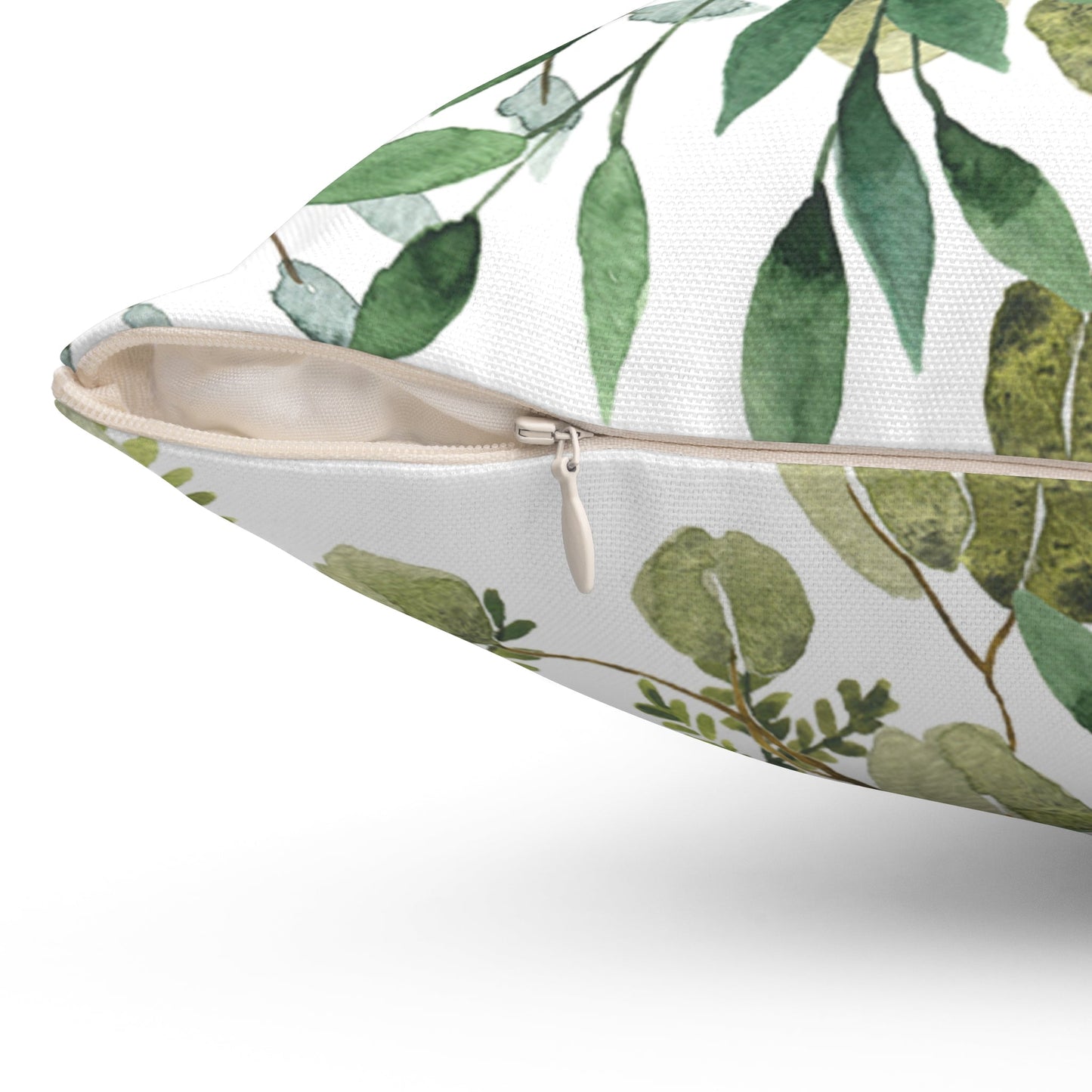 Green and Cream 2 Timothy 1:7 Cushion