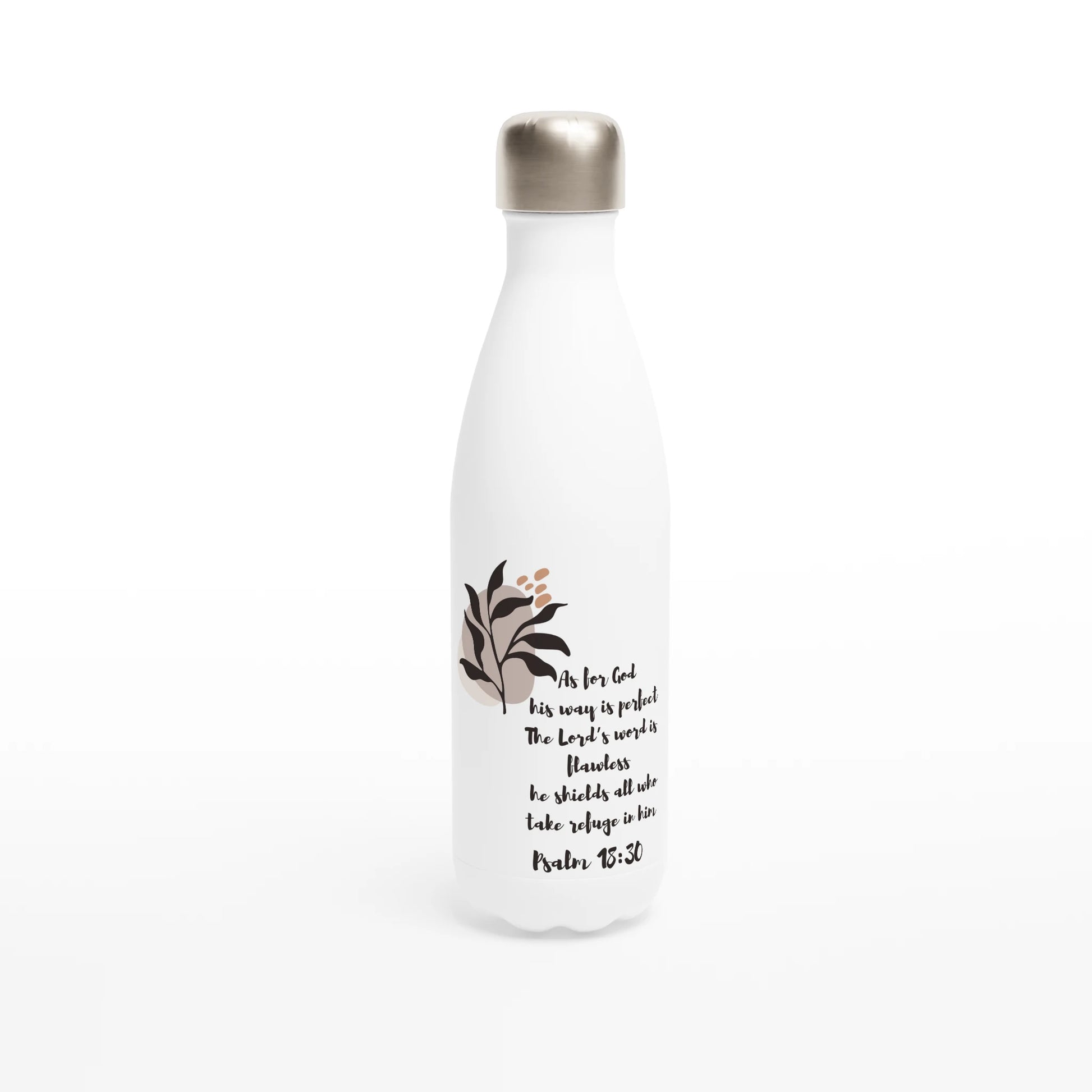 Psalm 18:30 For his ways 17oz Stainless Steel Water Bottle - MountZionGifts