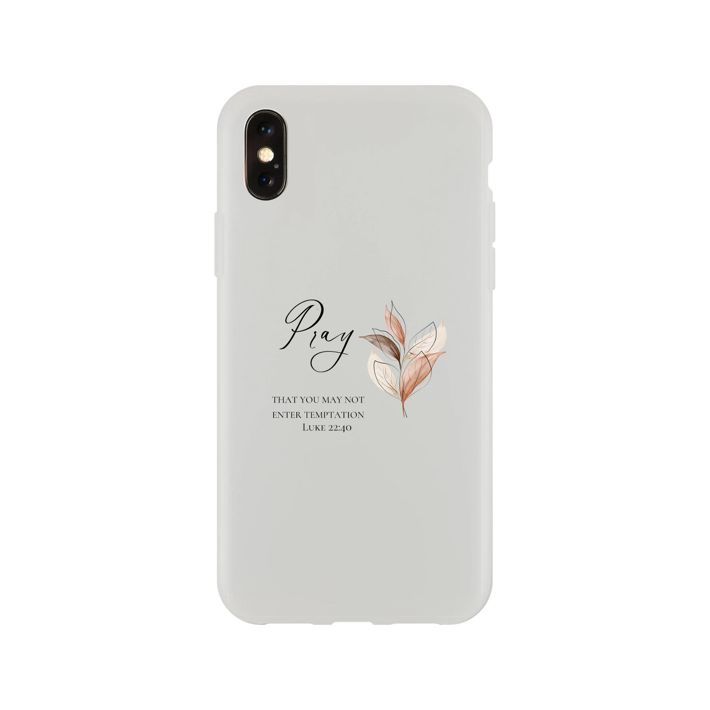 Pray Botanical iPhone Flexi Case – Clear Protective Shell with Impact Resistance - MountZionGifts