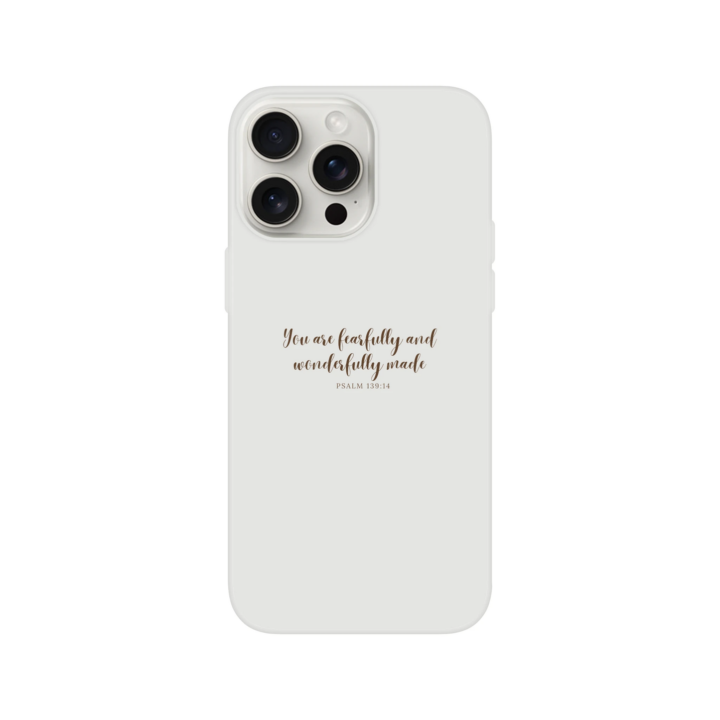 Psalm 139:14 Fearfully and Wonderfully Made iPhone Flexi Case - MountZionGifts