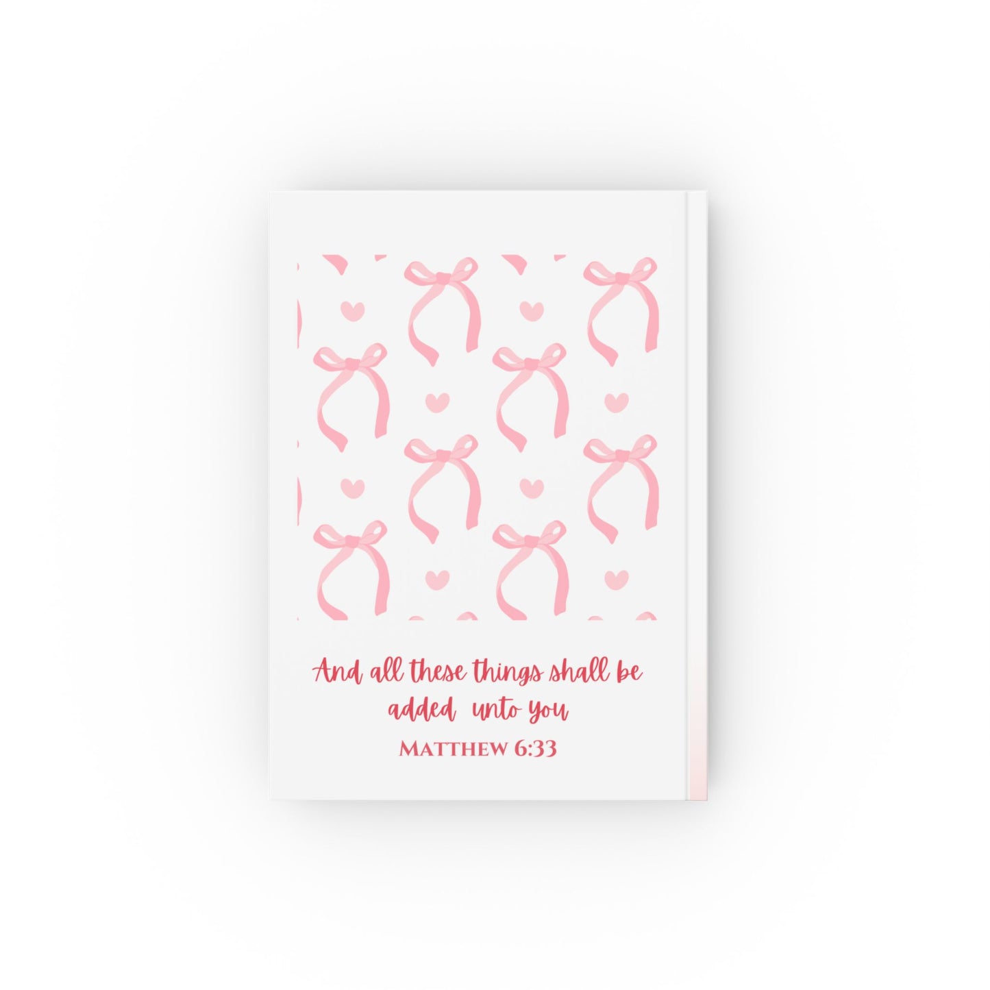 Seek First The Kingdom of God  Hard Backed Notebook
