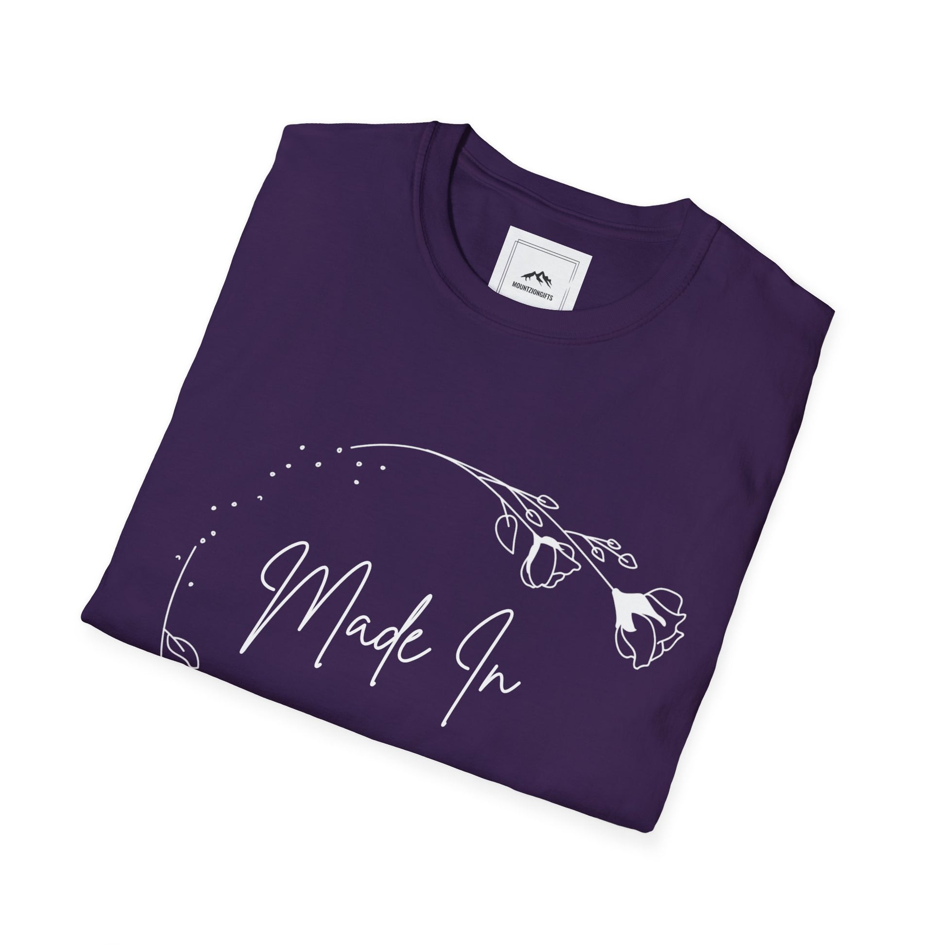 Purple Made In Christ T-Shirt - MountZionGifts