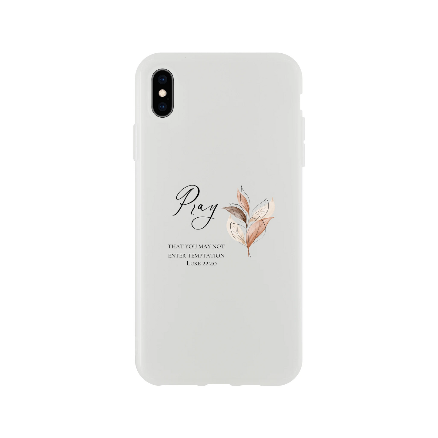 Pray Botanical iPhone Flexi Case – Clear Protective Shell with Impact Resistance - MountZionGifts