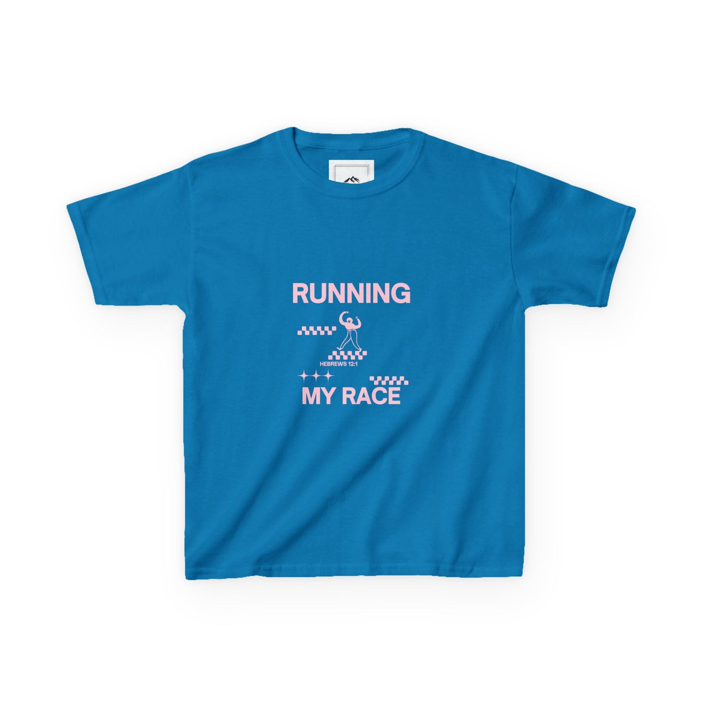 Hebrews 12:1 Running My Race Cotton Tee - MountZionGifts
