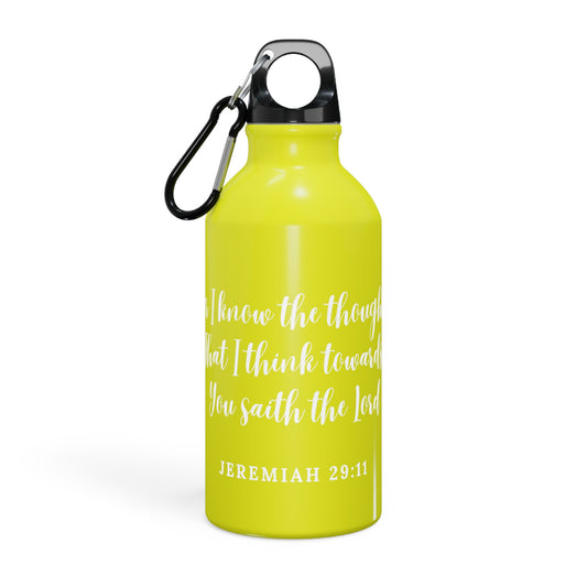 Inspirational Jeremiah 29:11 Vibrant  Sports Bottle