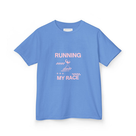 Hebrews 12:1 Running My Race Cotton Tee - MountZionGifts
