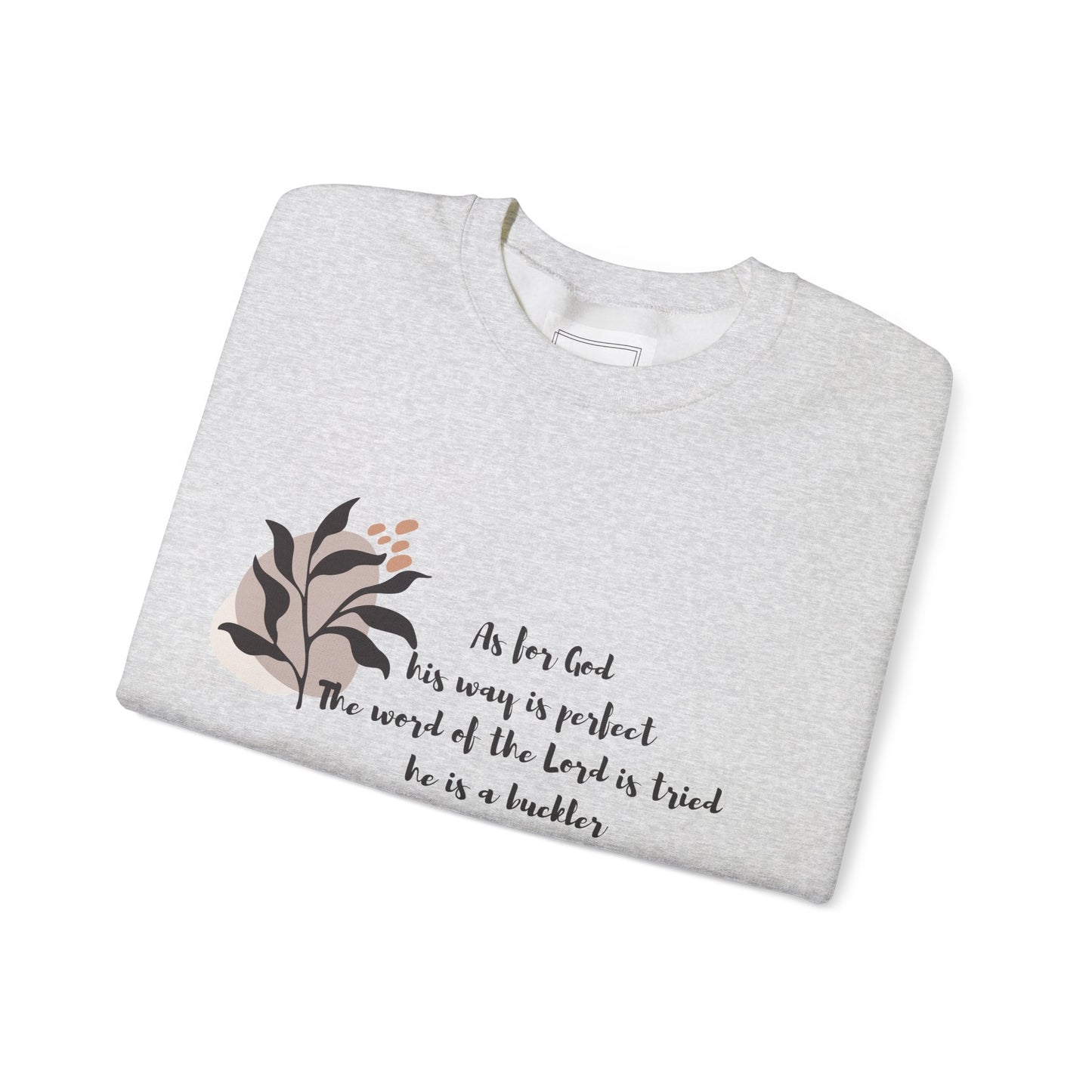Faith-Inspired  Crewneck Sweatshirt - Psalm 18:30