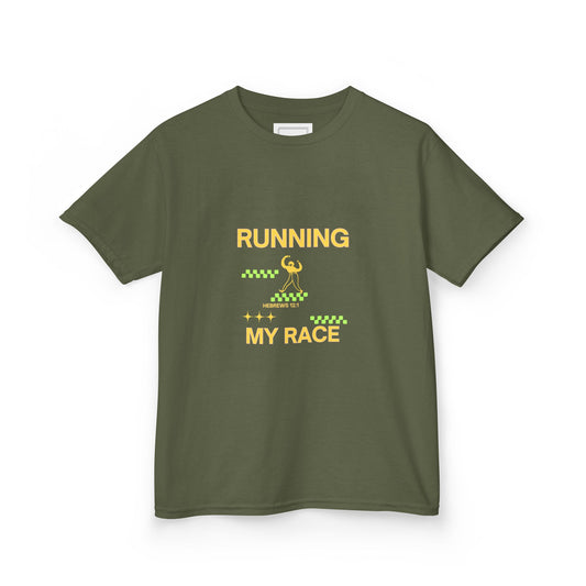 Running My Race Heavy Cotton Tee - MountZionGifts