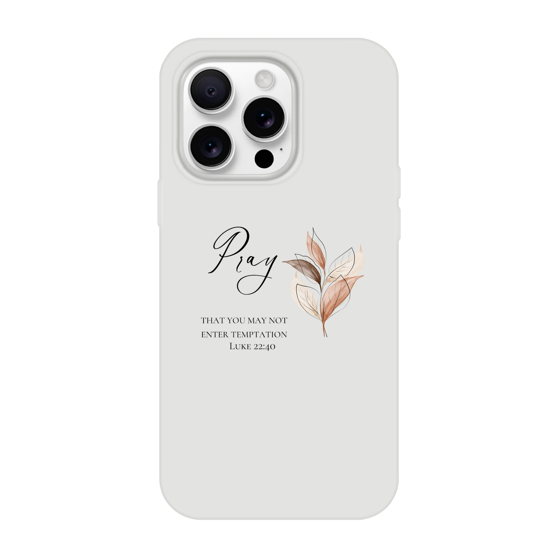 Pray Botanical iPhone Flexi Case – Clear Protective Shell with Impact Resistance - MountZionGifts