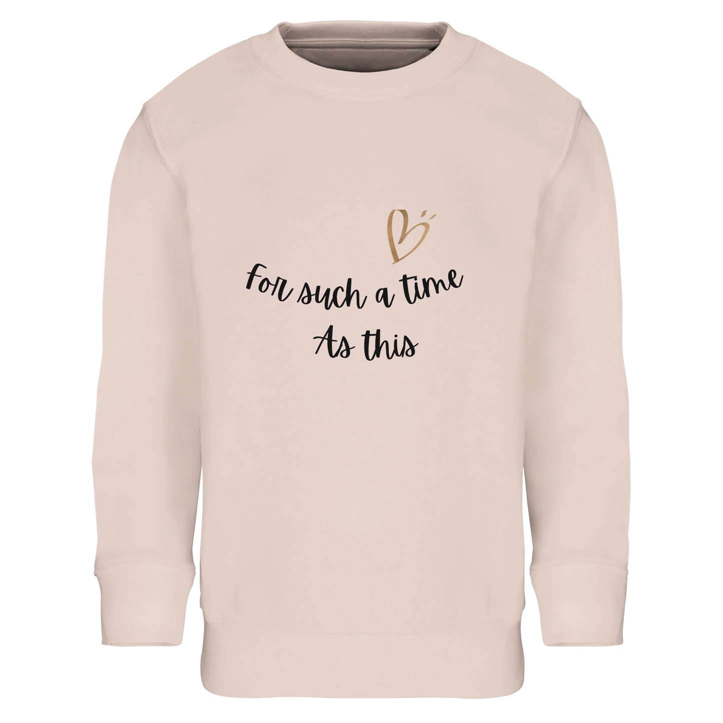 Kids 'For Such a Time as This' Sweatshirt – Eco-Friendly Cotton Blend - MountZionGifts