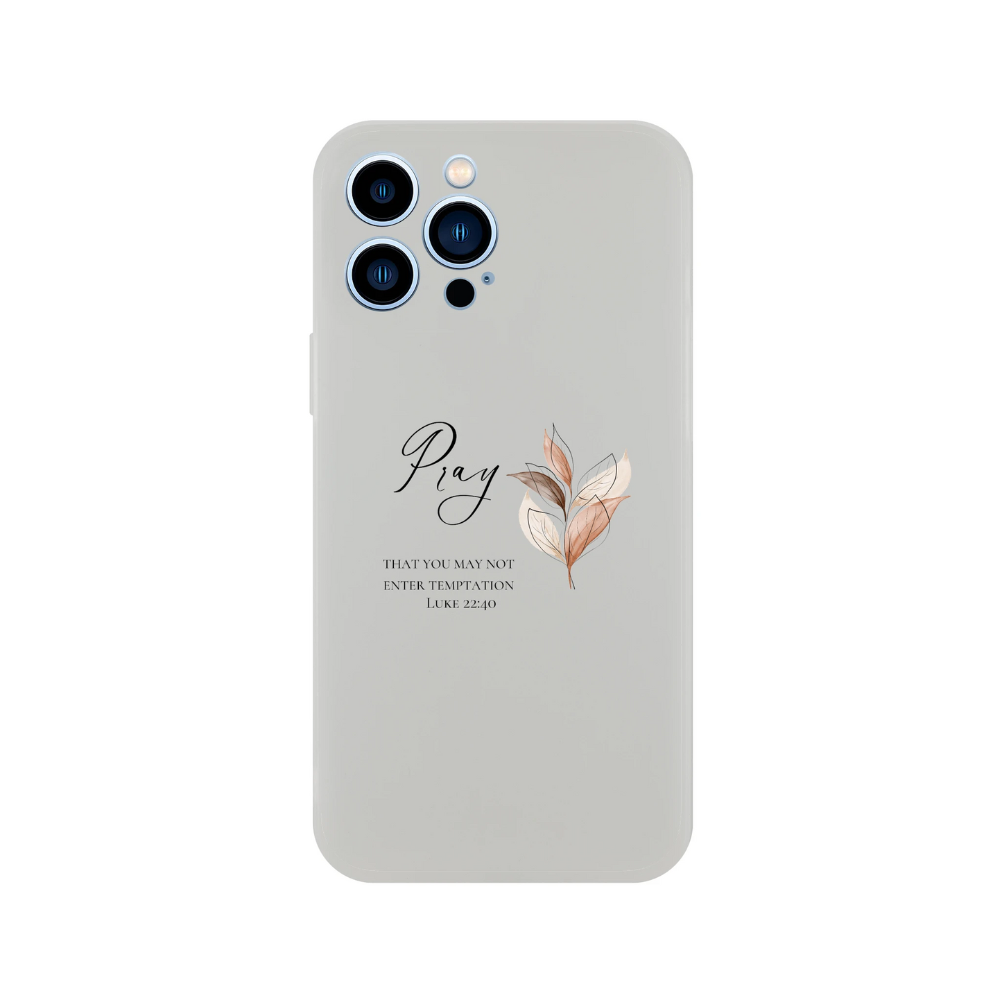 Pray Botanical iPhone Flexi Case – Clear Protective Shell with Impact Resistance - MountZionGifts