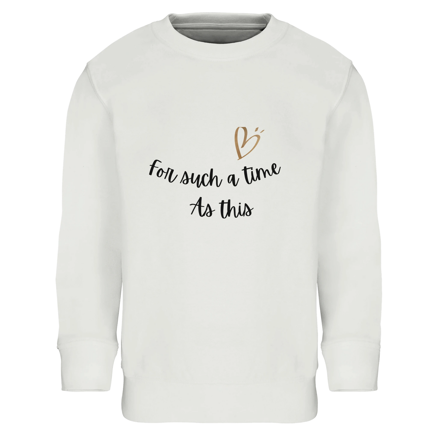 Kids 'For Such a Time as This' Sweatshirt – Eco-Friendly Cotton Blend - MountZionGifts