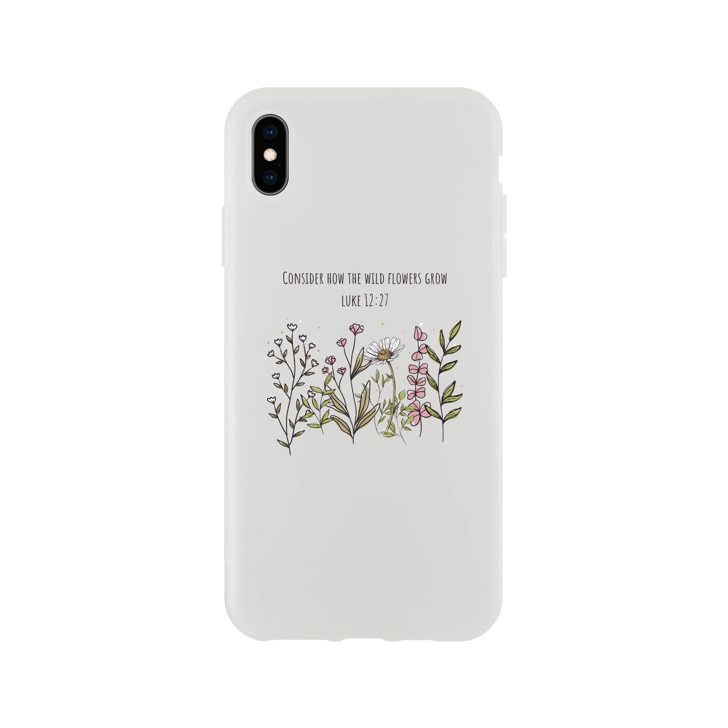 Consider How The Wild Flowers iphone Flexi case - MountZionGifts