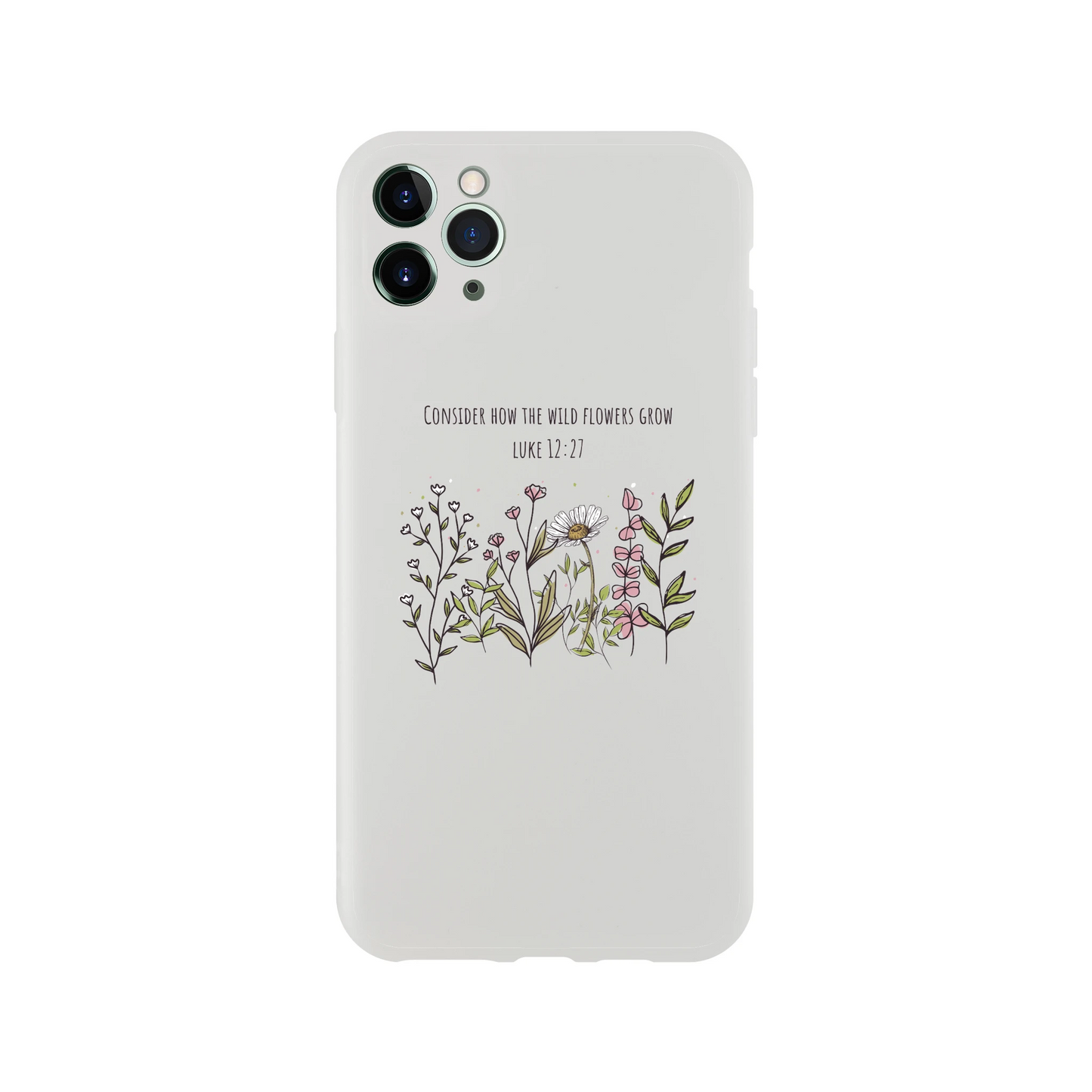 Consider How The Wild Flowers iphone Flexi case - MountZionGifts