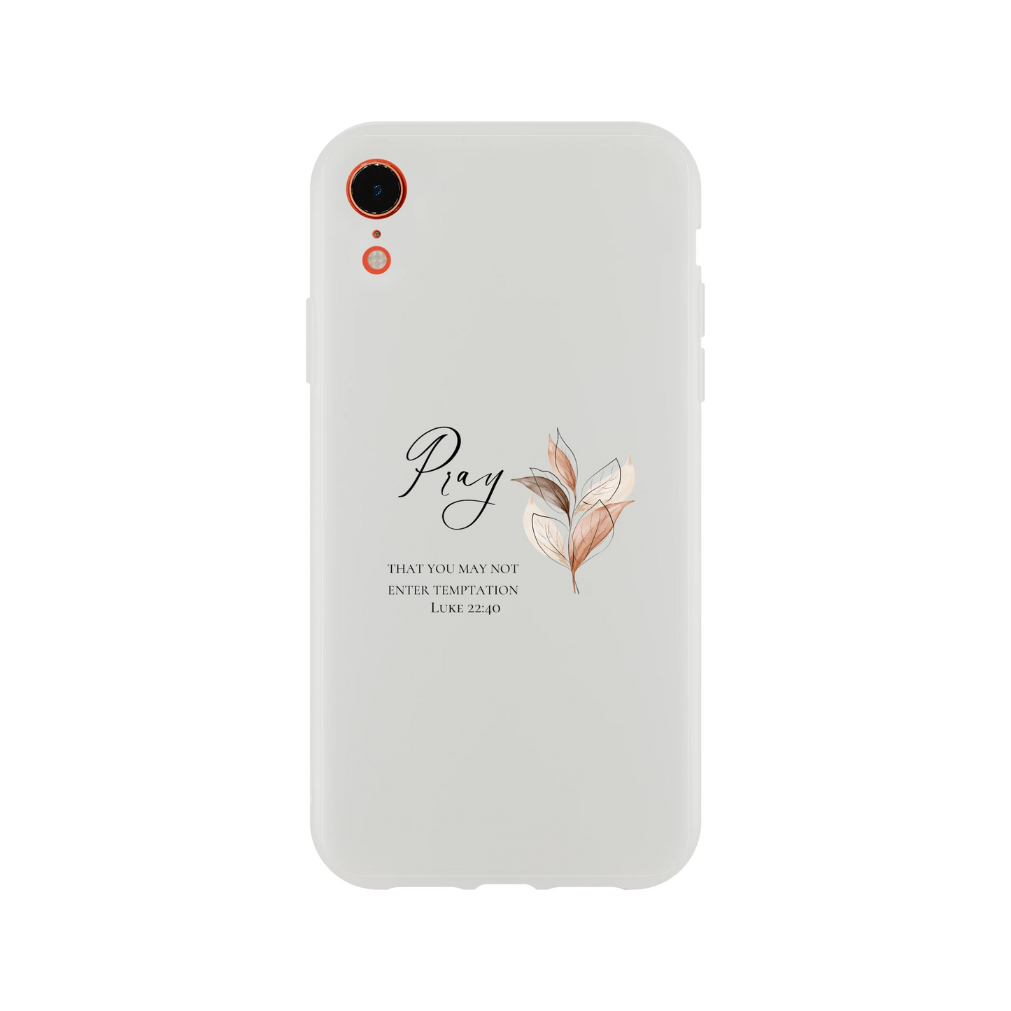 Pray Botanical iPhone Flexi Case – Clear Protective Shell with Impact Resistance - MountZionGifts