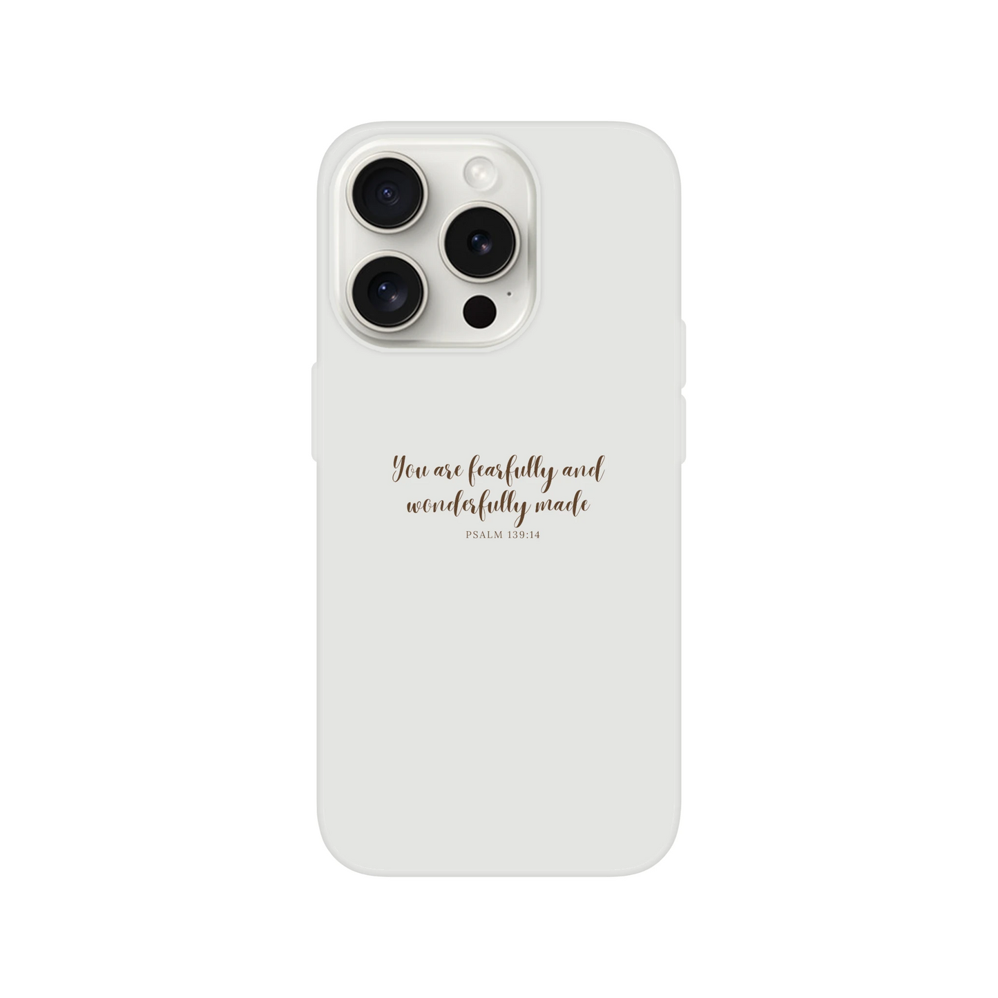 Psalm 139:14 Fearfully and Wonderfully Made iPhone Flexi Case - MountZionGifts