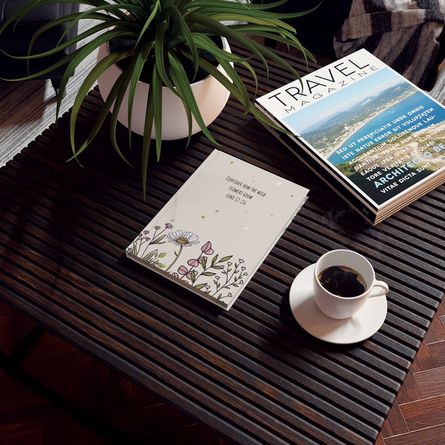 Wild Flowers Grow Hard Backed Notebook