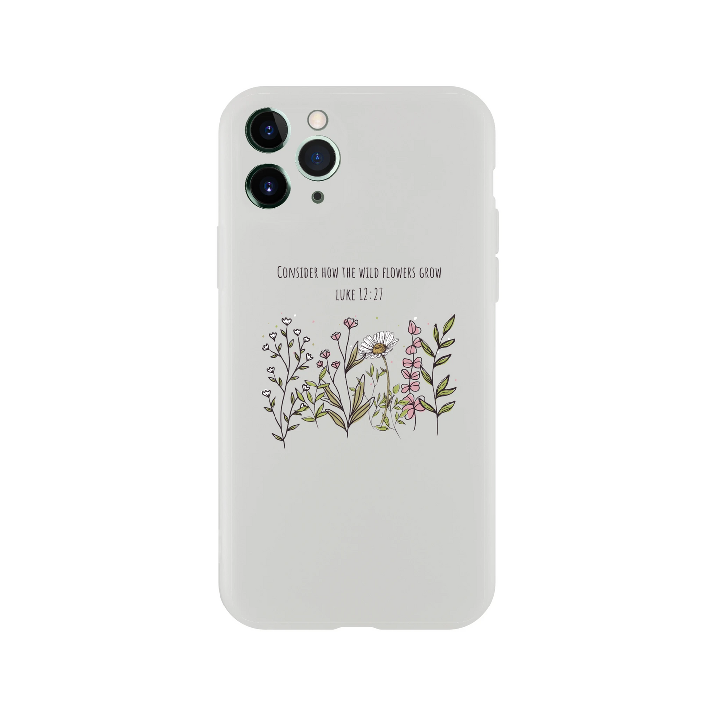 Consider How The Wild Flowers iphone Flexi case - MountZionGifts