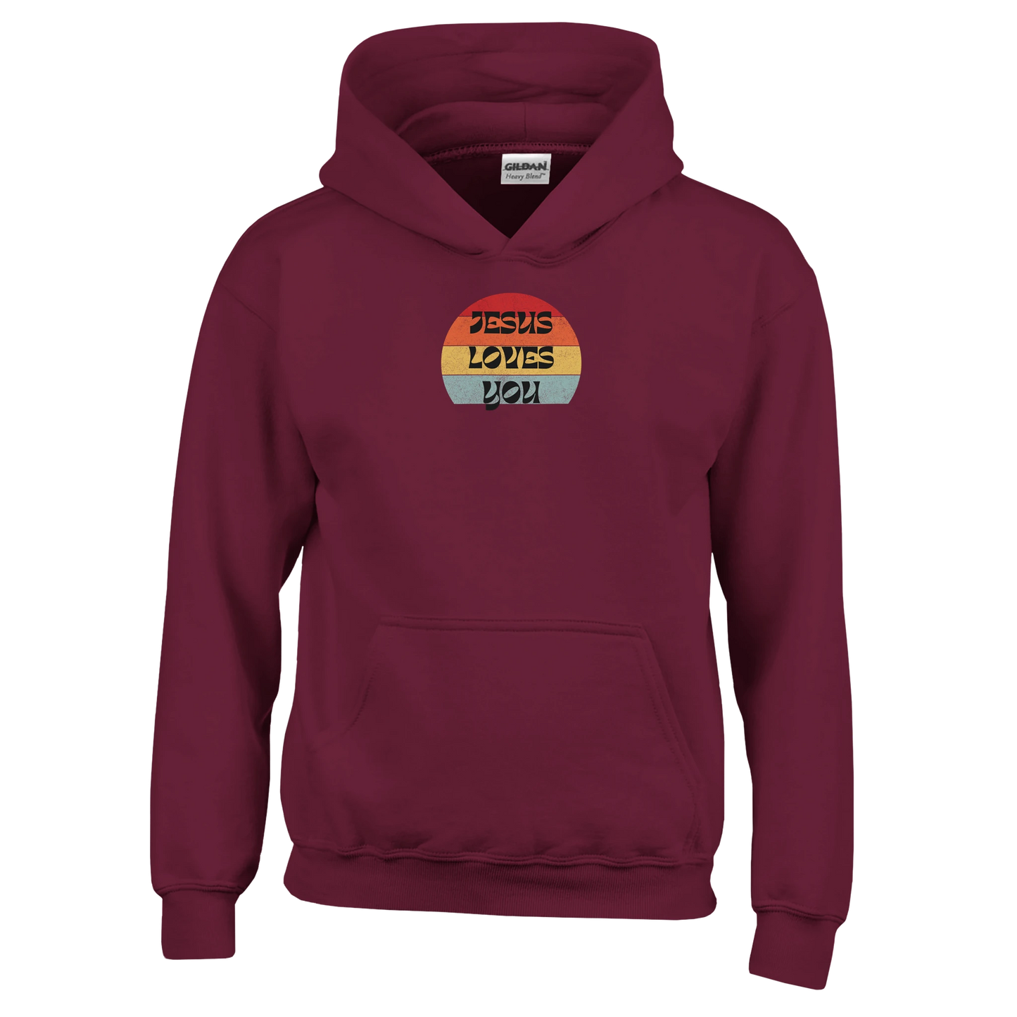Jesus loves you Classic Kids Pullover Hoodie - MountZionGifts