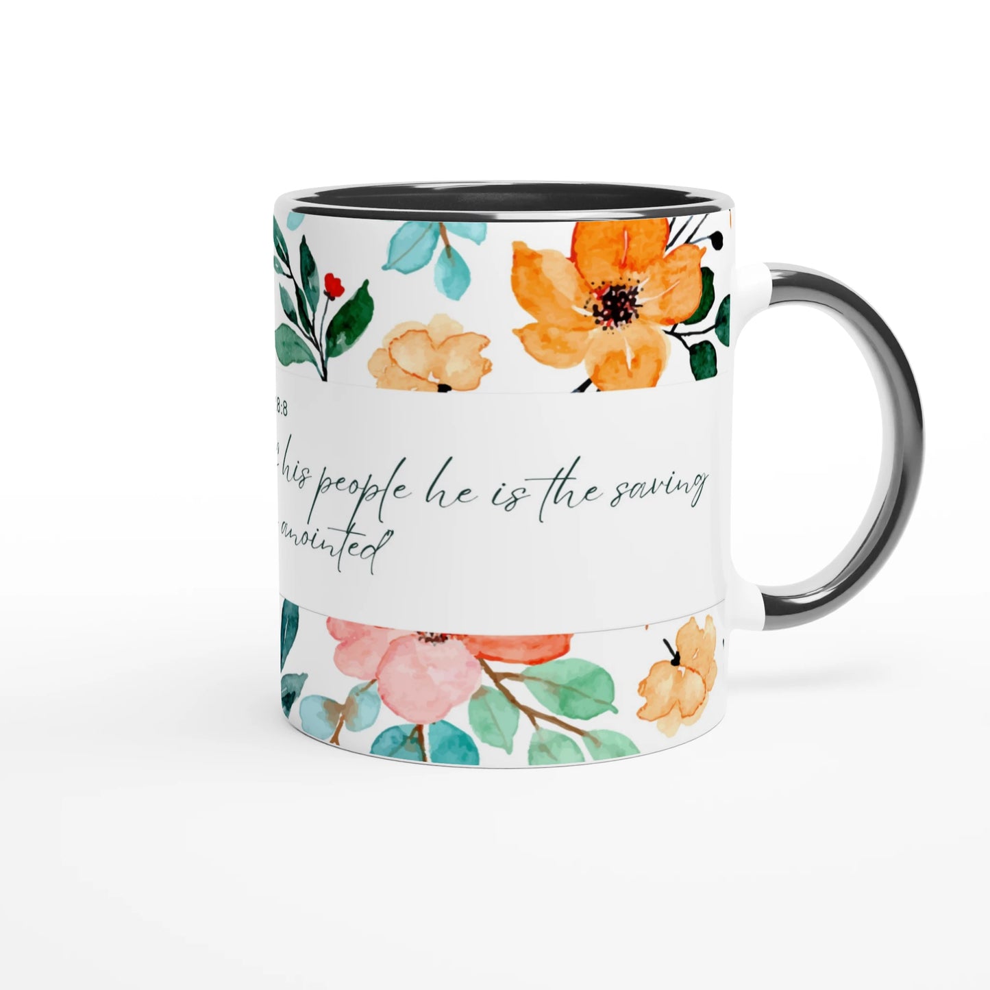 Psalm 28:8 Botanical 11oz Ceramic Mug - MountZionGifts