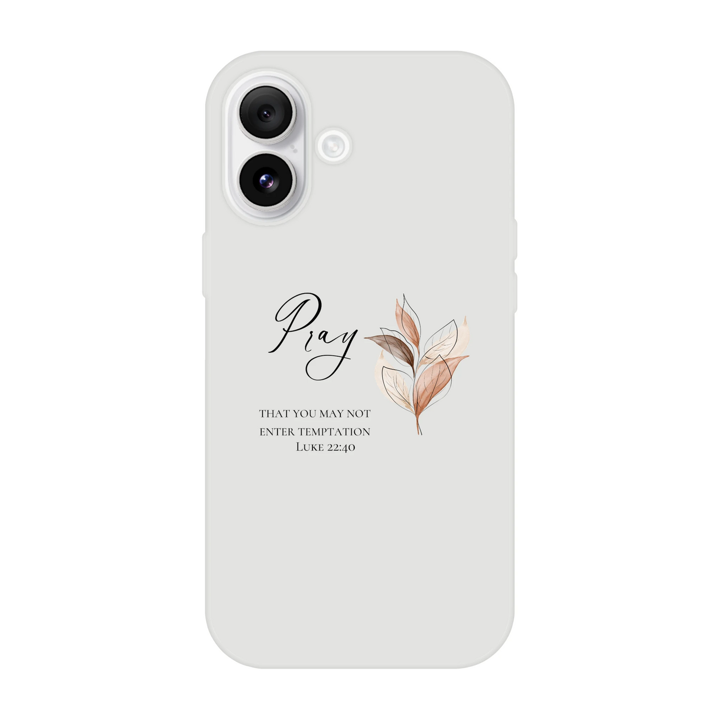 Pray Botanical iPhone Flexi Case – Clear Protective Shell with Impact Resistance - MountZionGifts