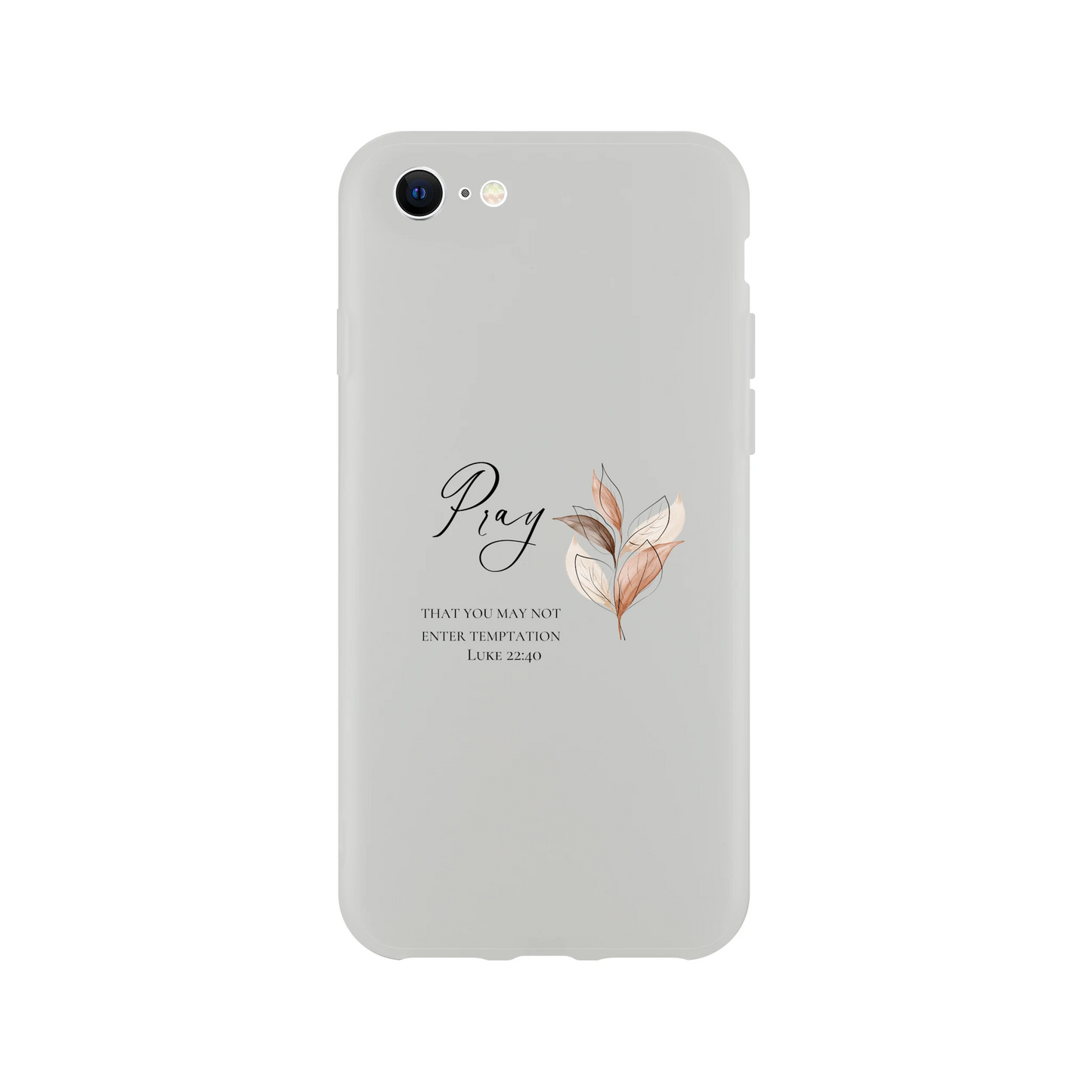 Pray Botanical iPhone Flexi Case – Clear Protective Shell with Impact Resistance - MountZionGifts