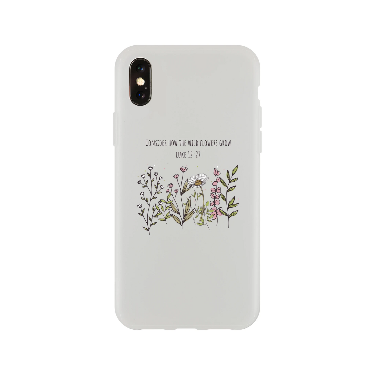 Consider How The Wild Flowers iphone Flexi case - MountZionGifts