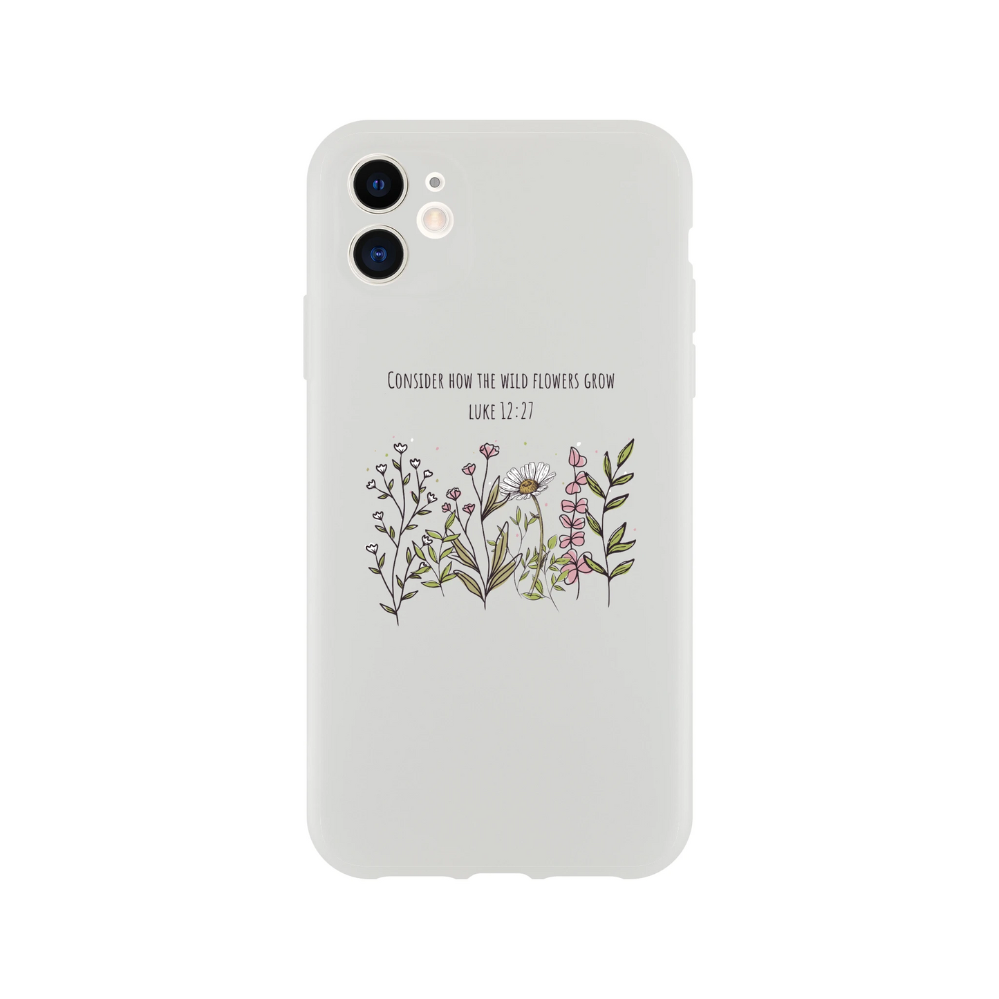 Consider How The Wild Flowers iphone Flexi case - MountZionGifts