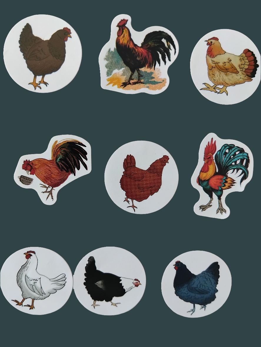 Hen-tastic Collection: 50 Cute Chicken & Cockerel Stickers