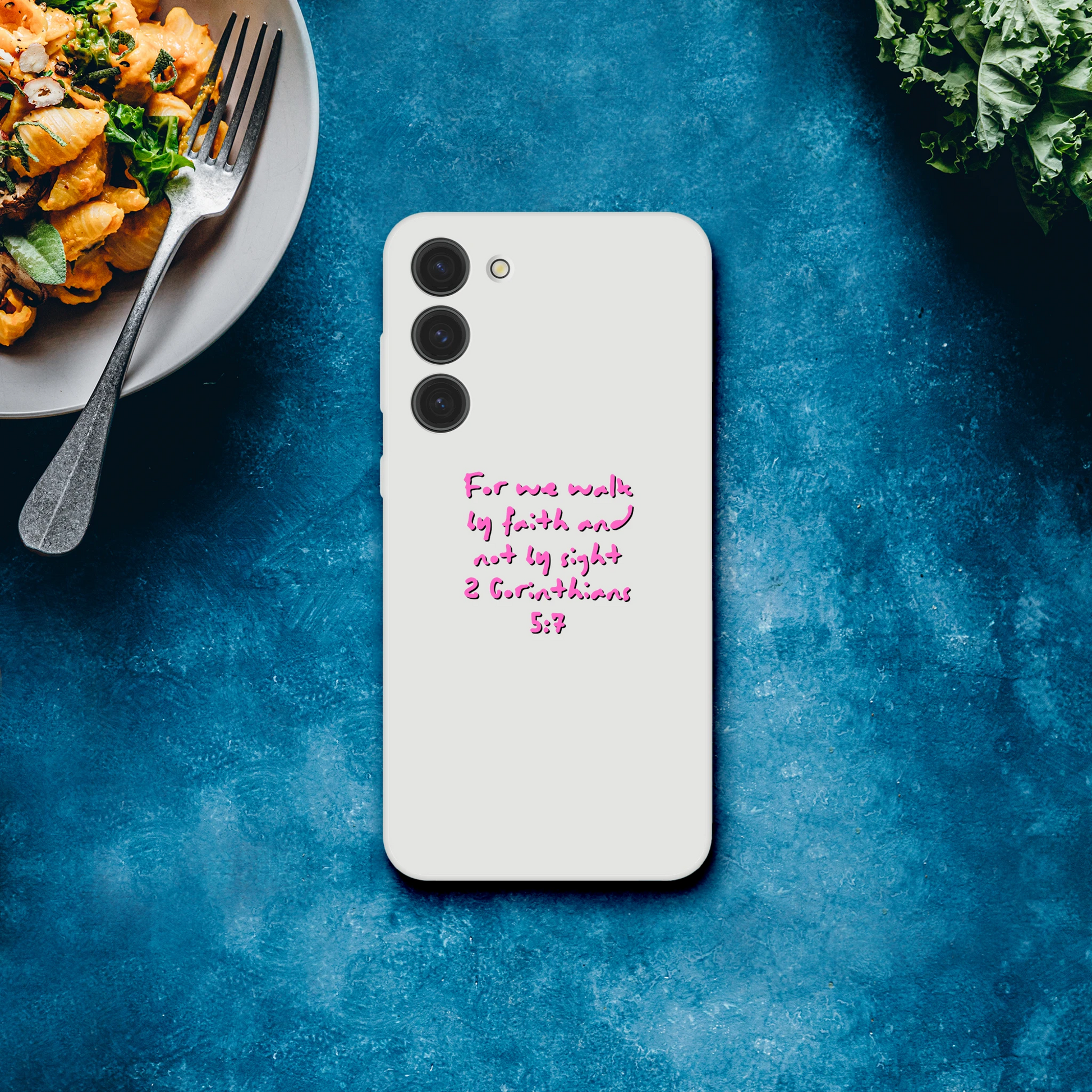 2 Corinthians 5:7 Samsung Flexi Case – Modern Transparent Design - MountZionGifts