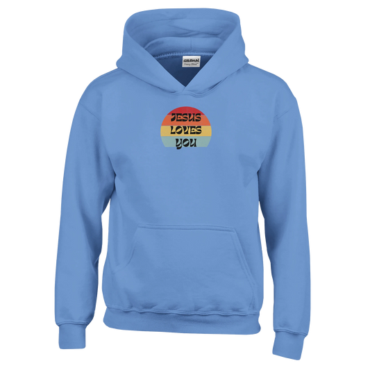 Jesus loves you Classic Kids Pullover Hoodie - MountZionGifts