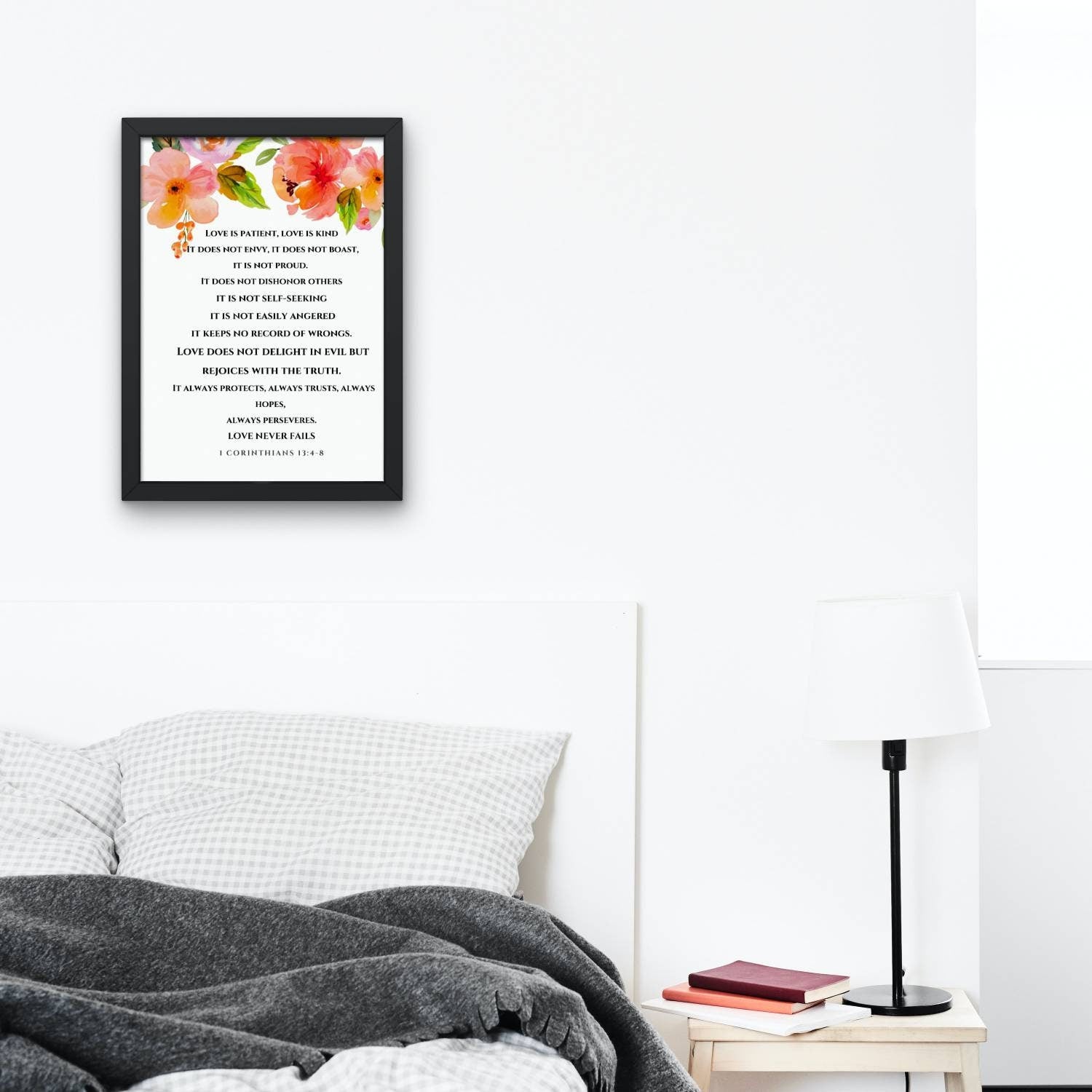 1 Corinthians 13 | Bible Verse Print | Nursery | Baptism Gift | Christian Home Decor | Scripture Printable | Wall Art | INSTANT DOWNLOAD - MountZionGifts