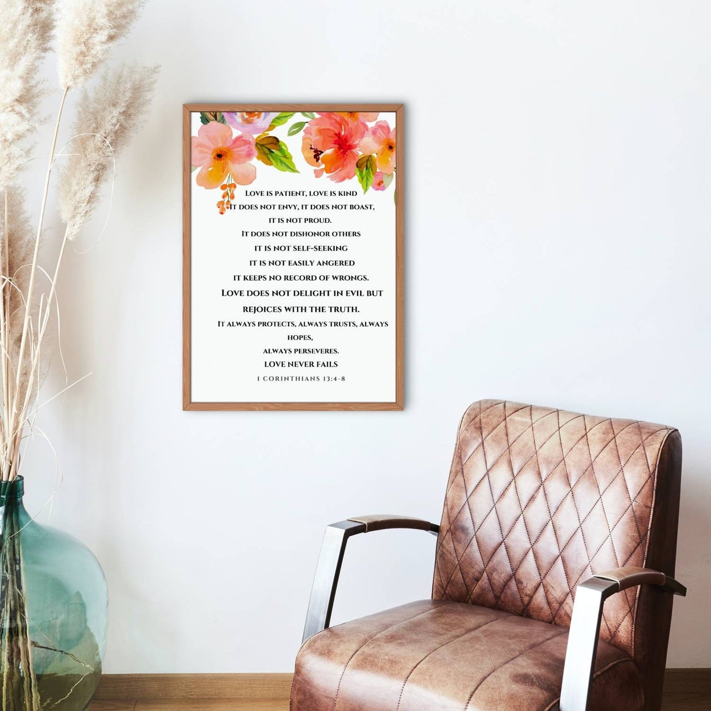 1 Corinthians 13 | Bible Verse Print | Nursery | Baptism Gift | Christian Home Decor | Scripture Printable | Wall Art | INSTANT DOWNLOAD - MountZionGifts