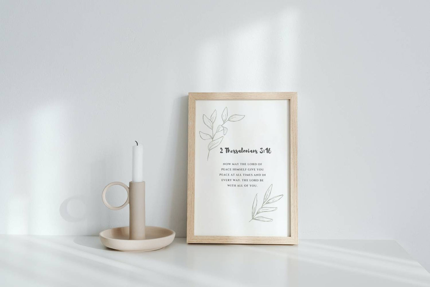 2 Thessalonians 3:16 Prayer | Bible Verse Print | Nursery | Baptism Gift | Christian Home Decor | Scripture Printable | Christian Wall Art | INSTANT DOWNLOAD - MountZionGifts