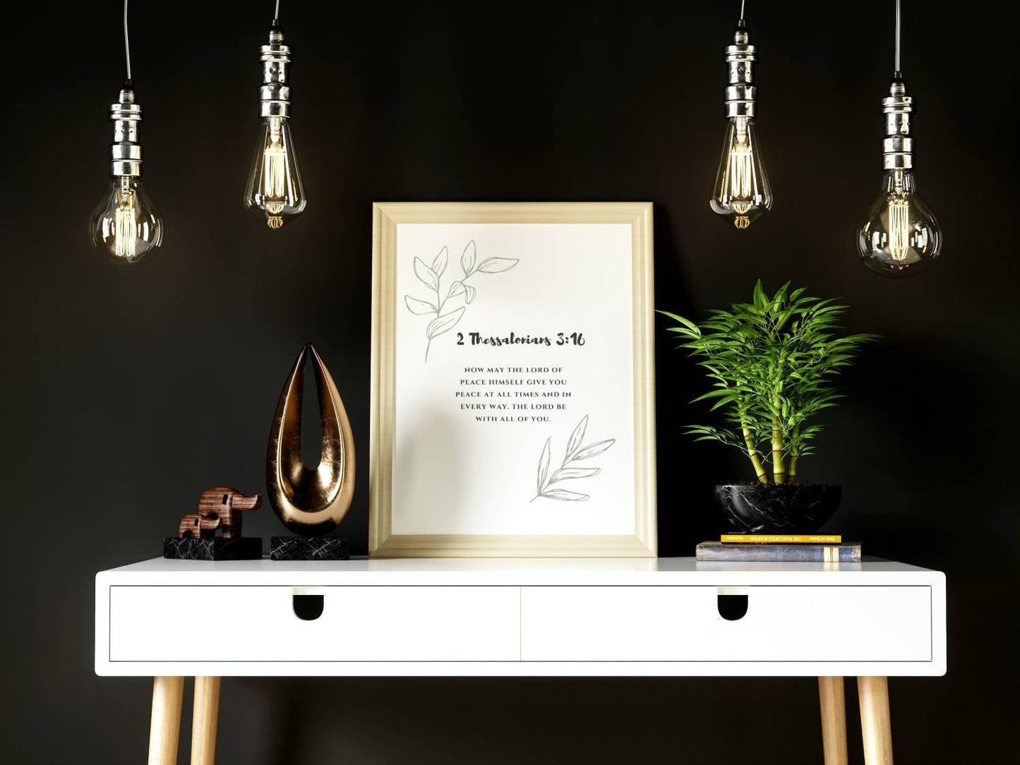 2 Thessalonians 3:16 Prayer | Bible Verse Print | Nursery | Baptism Gift | Christian Home Decor | Scripture Printable | Christian Wall Art | INSTANT DOWNLOAD - MountZionGifts