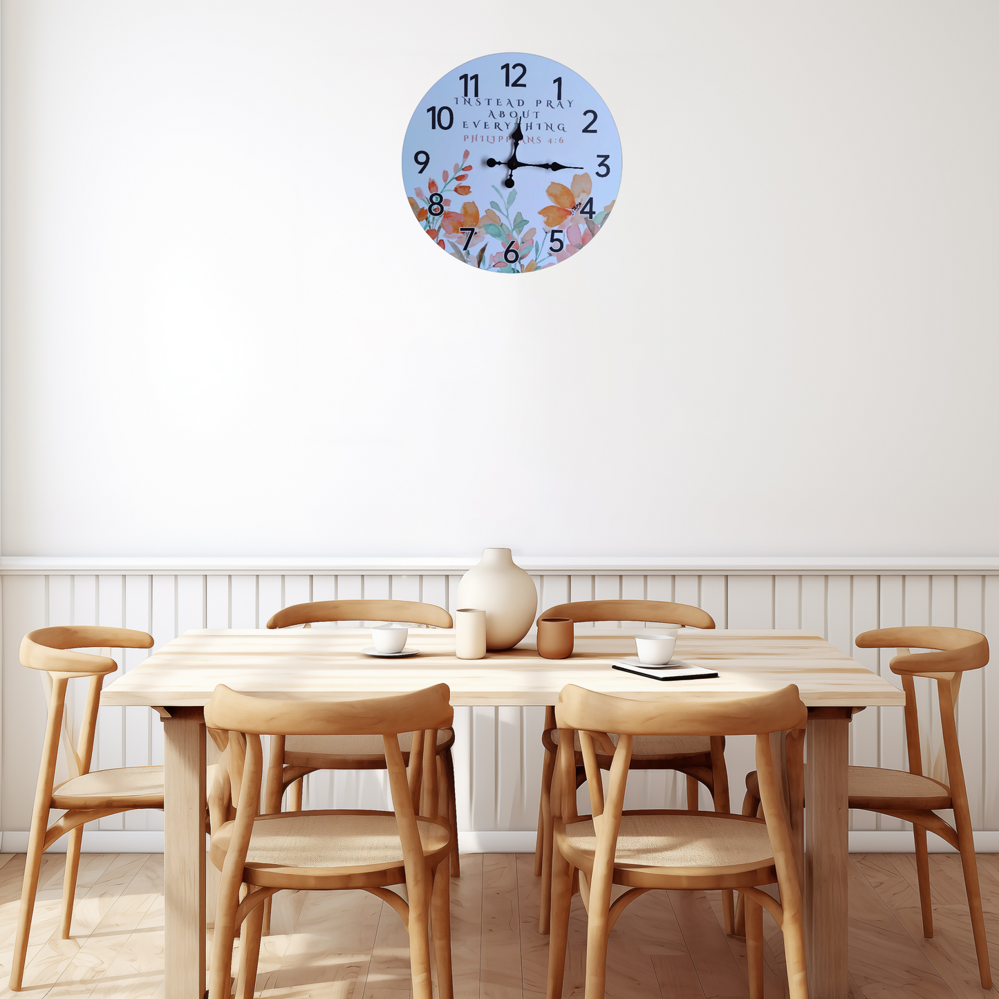 Instead Pray Clock