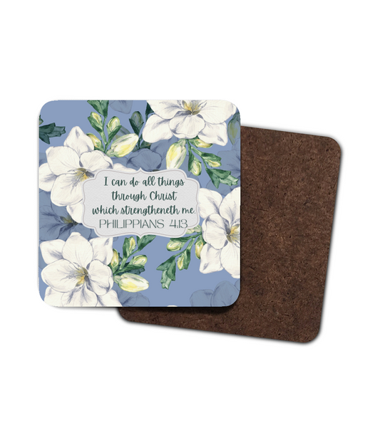 Philippians 4:13  Set of 4 Coasters