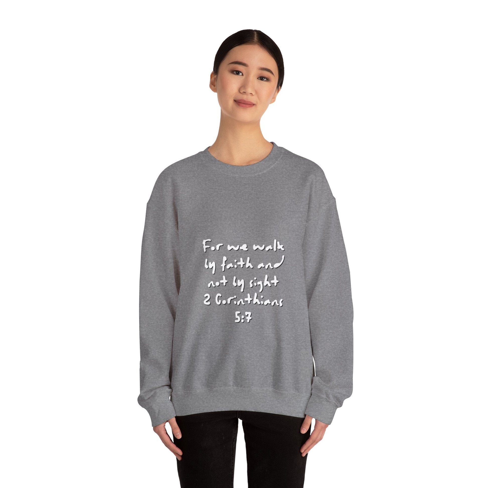 Sterling Walk by Faith Crewneck Sweatshirt - MountZionGifts